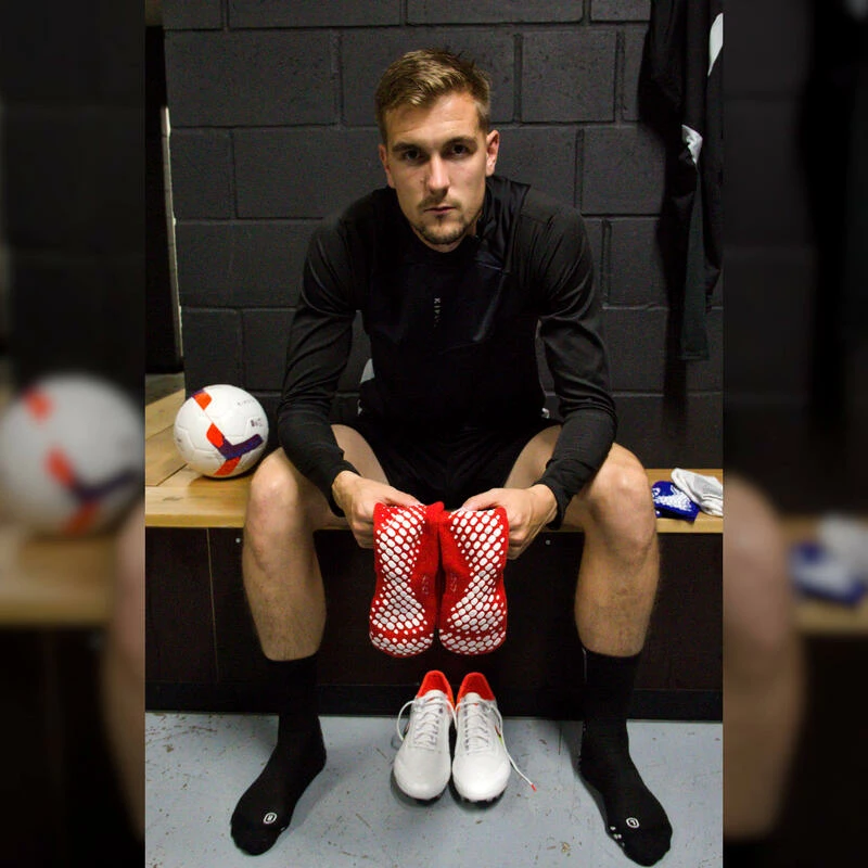 PLAYWEAR Anti-slip Sokken Rood 5 PLAYWEAR Anti-slip Sokken Rood - Afbeelding 5