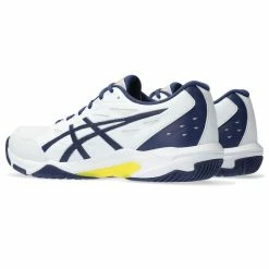 Asics Badmintonschoenen Voor Heren GEL ROCKET 11 Wit/indigoblauw -SOLOGNAC shop badmintonschoenen voor heren gel rocket 11 witindigoblauw 4