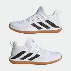 ADIDAS Handbalschoenen Voor Volwassenen Stabil Next Gen Wit Zwart Blauw -SOLOGNAC shop handbalschoenen voor volwassenen stabil next gen wit zwart blauw 3