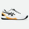 Asics Padelschoenen Voor Heren Gel Dedicate 8 Wit Oranje