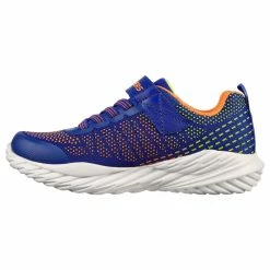 SKECHERS Kids NITRO SPRINT KARVO Sneakers Blauw / Oranje / Limoen -SOLOGNAC shop skechers kids nitro sprint karvo sneakers blauw oranje limoen 3