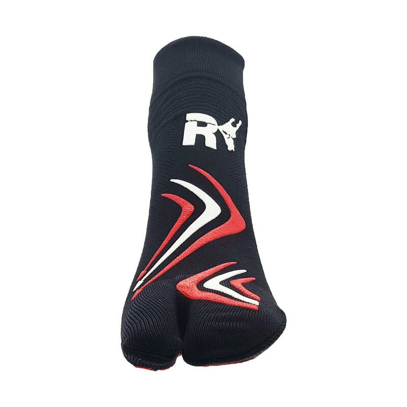 R-EVENGE Sokken Rebound 1 Vinger Volwassen Calisthenics Antislip Zwart Rood 2 R-EVENGE Sokken Rebound 1 Vinger Volwassen Calisthenics Antislip Zwart Rood - Afbeelding 2
