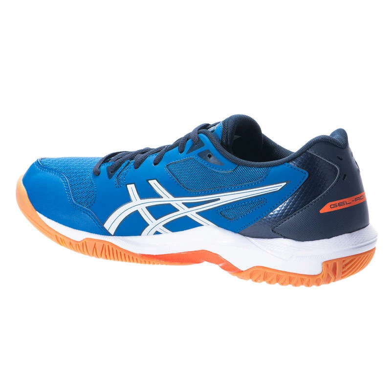 Asics Sportschoenen Badminton Squash Zaalsporten Heren Gel-Rocket 10 Blauw Wit 5 Asics Sportschoenen Badminton Squash Zaalsporten Heren Gel-Rocket 10 Blauw Wit - Afbeelding 5