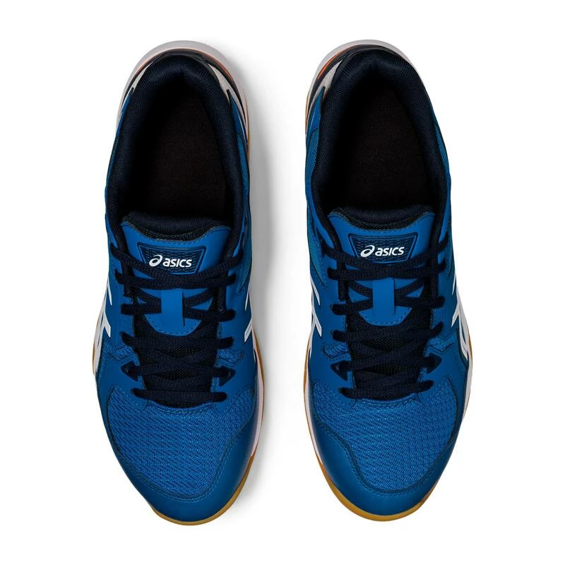 Asics Sportschoenen Badminton Squash Zaalsporten Heren Gel-Rocket 10 Blauw Wit 8 Asics Sportschoenen Badminton Squash Zaalsporten Heren Gel-Rocket 10 Blauw Wit - Afbeelding 8