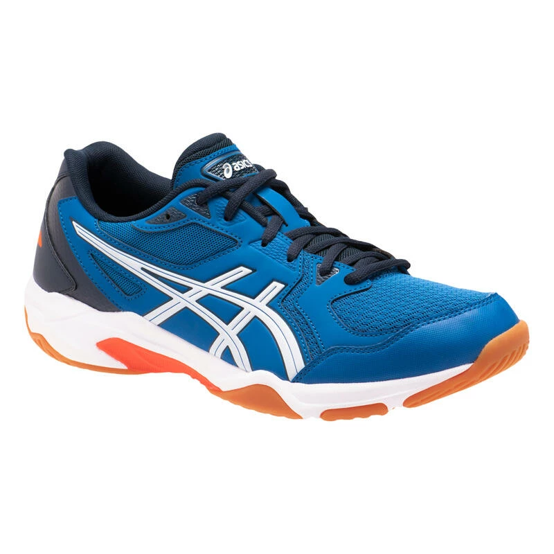 Asics Sportschoenen Badminton Squash Zaalsporten Heren Gel-Rocket 10 Blauw Wit 1 Asics Sportschoenen Badminton Squash Zaalsporten Heren Gel-Rocket 10 Blauw Wit