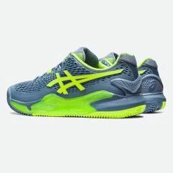 Asics Tennisschoenen Voor Heren Gel-Resolution 9 Gravel Grijs Groen 15 Asics Tennisschoenen Voor Heren Gel-Resolution 9 Gravel Grijs Groen -SOLOGNAC shop tennisschoenen voor heren gel resolution 9 gravel grijs groen 6