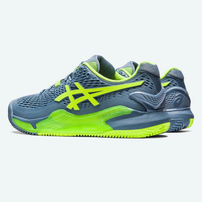 Asics Tennisschoenen Voor Heren Gel-Resolution 9 Gravel Grijs Groen 7 Asics Tennisschoenen Voor Heren Gel-Resolution 9 Gravel Grijs Groen - Afbeelding 7