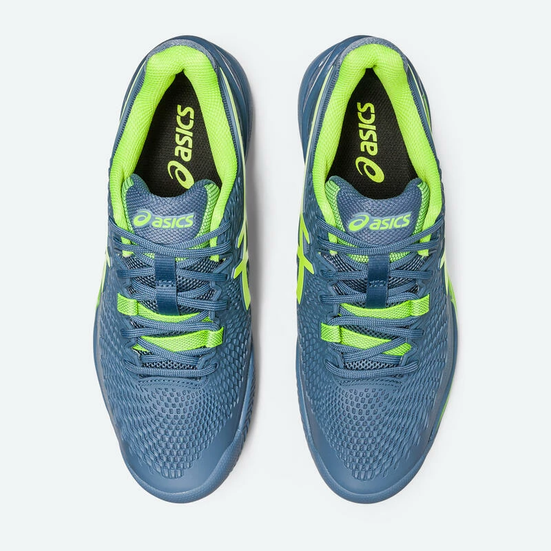 Asics Tennisschoenen Voor Heren Gel-Resolution 9 Gravel Grijs Groen 8 Asics Tennisschoenen Voor Heren Gel-Resolution 9 Gravel Grijs Groen - Afbeelding 8