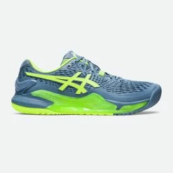 Asics Tennisschoenen Voor Heren Gel Resolution 9 Multicourt Grijs/groen