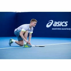 Asics Tennisschoenen Voor Heren Gel Resolution 9 Multicourt Grijs/groen -SOLOGNAC shop tennisschoenen voor heren gel resolution 9 multicourt grijsgroen 8