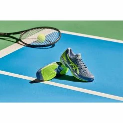 Asics Tennisschoenen Voor Heren Gel Solution Speed FF 2 Multicourt Grijs/groen -SOLOGNAC shop tennisschoenen voor heren gel solution speed ff 2 multicourt grijsgroen 10