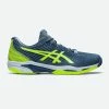Asics Tennisschoenen Voor Heren Gel Solution Speed FF 2 Multicourt Grijs/groen