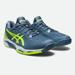 Asics Tennisschoenen Voor Heren Gel Solution Speed FF 2 Multicourt Grijs/groen -SOLOGNAC shop tennisschoenen voor heren gel solution speed ff 2 multicourt grijsgroen 2