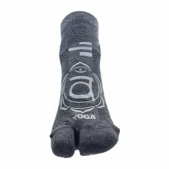 R-EVENGE Yogasokken 1 Vinger Volwassenen Voor Gym Antislip Grijs Heather Zilver -SOLOGNAC shop yogasokken 1 vinger volwassenen voor gym antislip grijs heather zilver 2